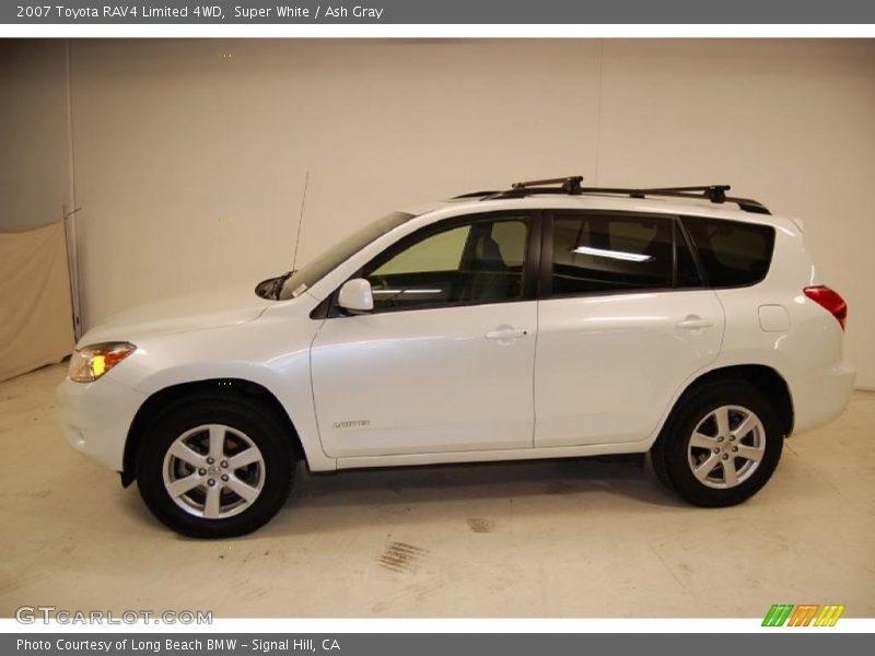 Super White / Ash Gray 2007 Toyota RAV4 Limited 4WD