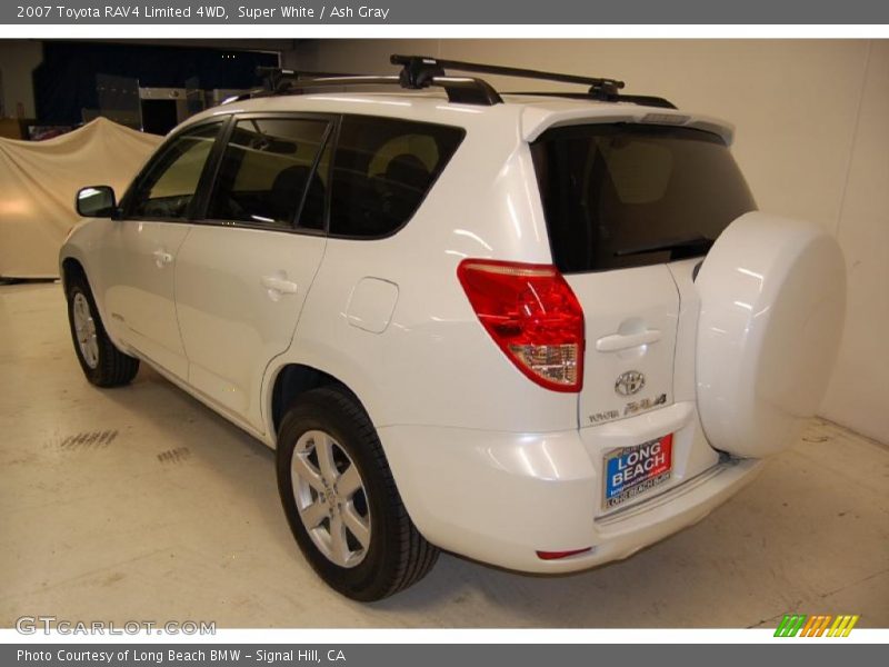 Super White / Ash Gray 2007 Toyota RAV4 Limited 4WD