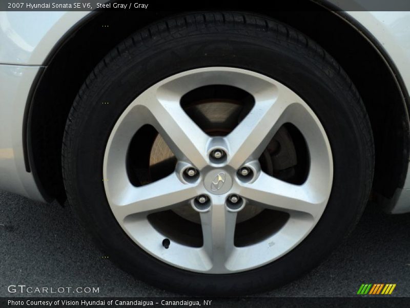 Steel Gray / Gray 2007 Hyundai Sonata SE V6