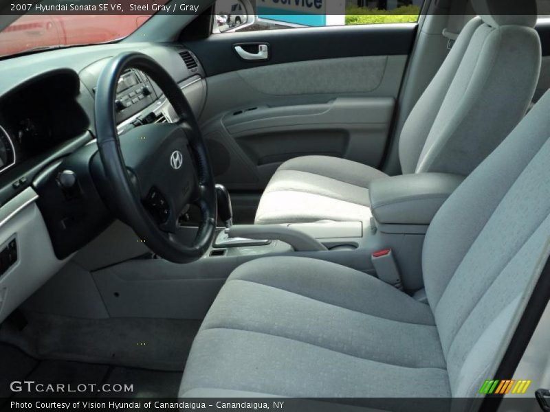 Steel Gray / Gray 2007 Hyundai Sonata SE V6