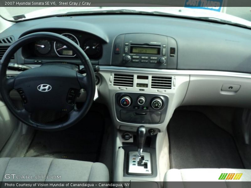 Steel Gray / Gray 2007 Hyundai Sonata SE V6