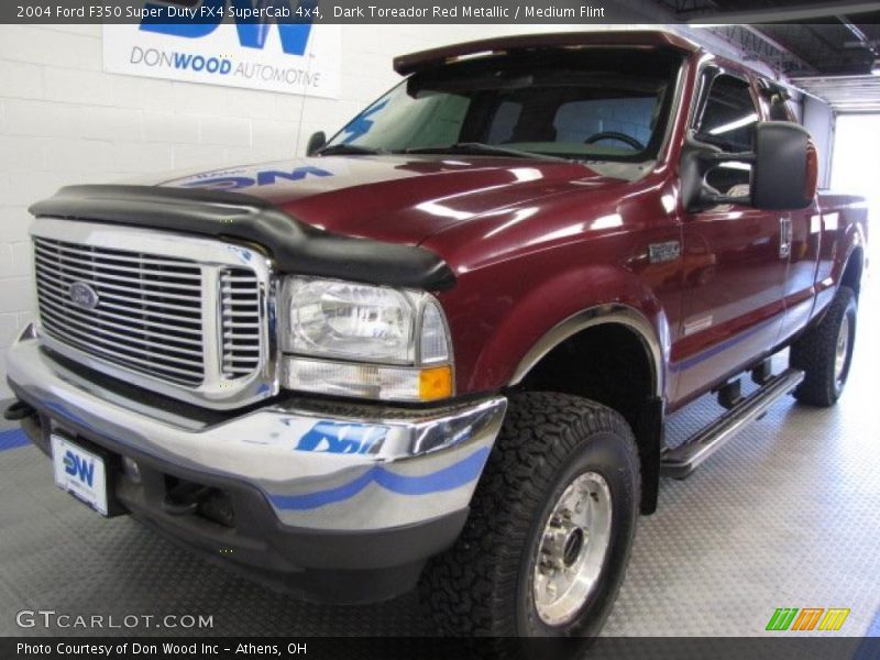 Dark Toreador Red Metallic / Medium Flint 2004 Ford F350 Super Duty FX4 SuperCab 4x4