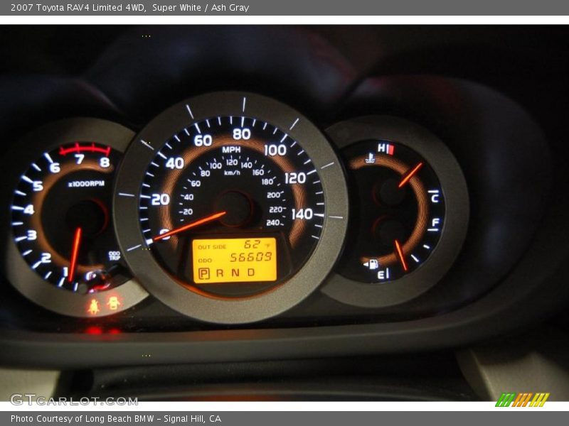 Super White / Ash Gray 2007 Toyota RAV4 Limited 4WD