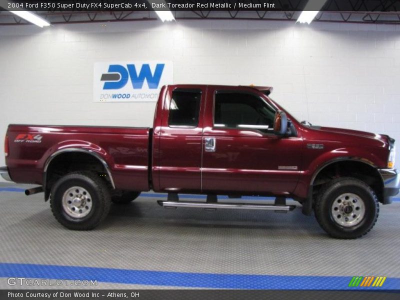 Dark Toreador Red Metallic / Medium Flint 2004 Ford F350 Super Duty FX4 SuperCab 4x4