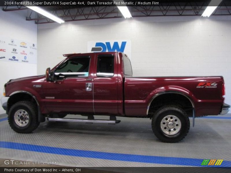 Dark Toreador Red Metallic / Medium Flint 2004 Ford F350 Super Duty FX4 SuperCab 4x4