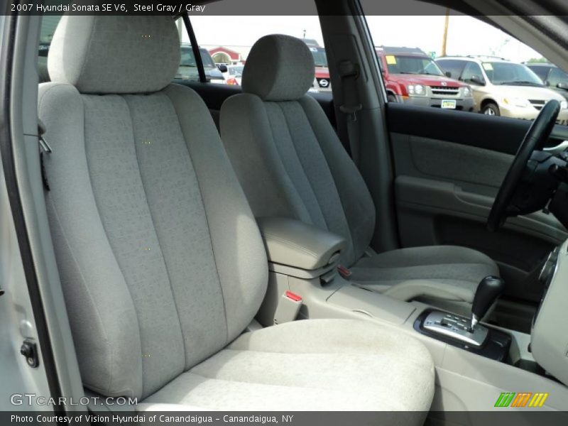 Steel Gray / Gray 2007 Hyundai Sonata SE V6