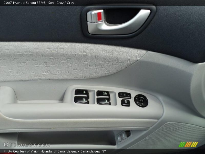 Steel Gray / Gray 2007 Hyundai Sonata SE V6