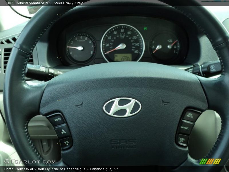 Steel Gray / Gray 2007 Hyundai Sonata SE V6