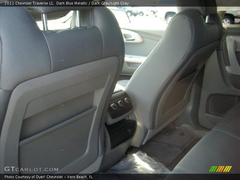 Dark Blue Metallic / Dark Gray/Light Gray 2011 Chevrolet Traverse LS