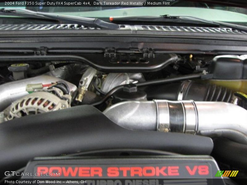 Dark Toreador Red Metallic / Medium Flint 2004 Ford F350 Super Duty FX4 SuperCab 4x4