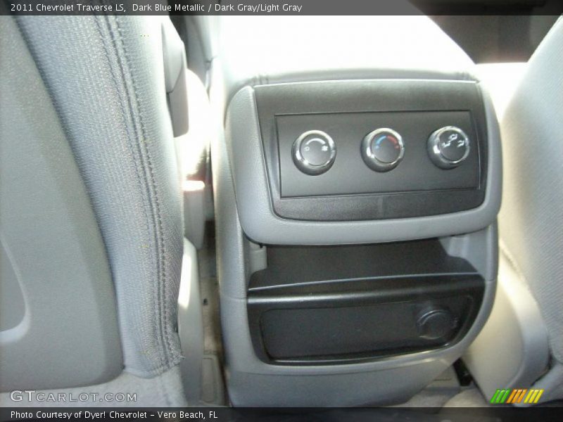 Dark Blue Metallic / Dark Gray/Light Gray 2011 Chevrolet Traverse LS