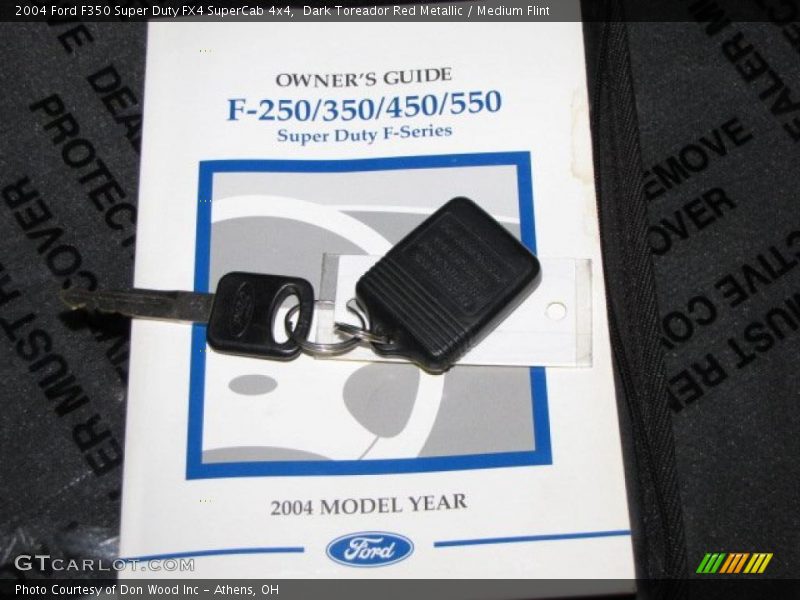 Dark Toreador Red Metallic / Medium Flint 2004 Ford F350 Super Duty FX4 SuperCab 4x4
