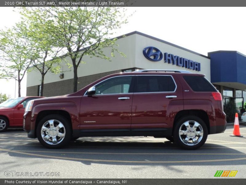 Merlot Jewel Metallic / Light Titanium 2010 GMC Terrain SLT AWD