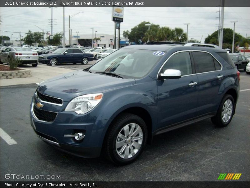 Twilight Blue Metallic / Light Titanium/Jet Black 2011 Chevrolet Equinox LTZ