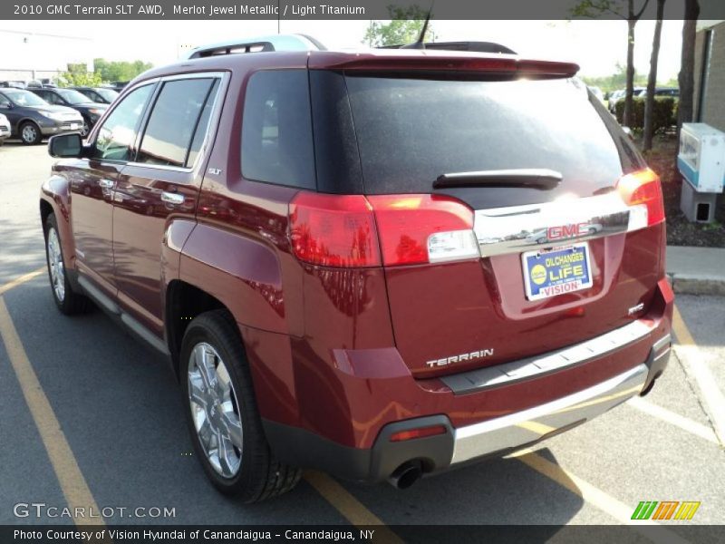 Merlot Jewel Metallic / Light Titanium 2010 GMC Terrain SLT AWD