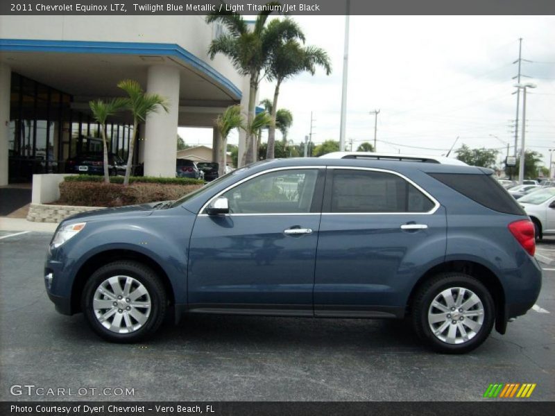 Twilight Blue Metallic / Light Titanium/Jet Black 2011 Chevrolet Equinox LTZ