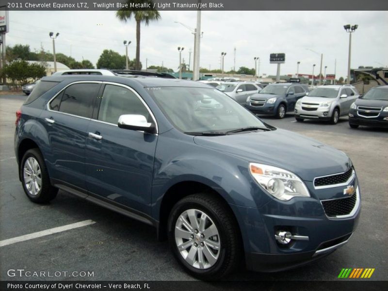Twilight Blue Metallic / Light Titanium/Jet Black 2011 Chevrolet Equinox LTZ