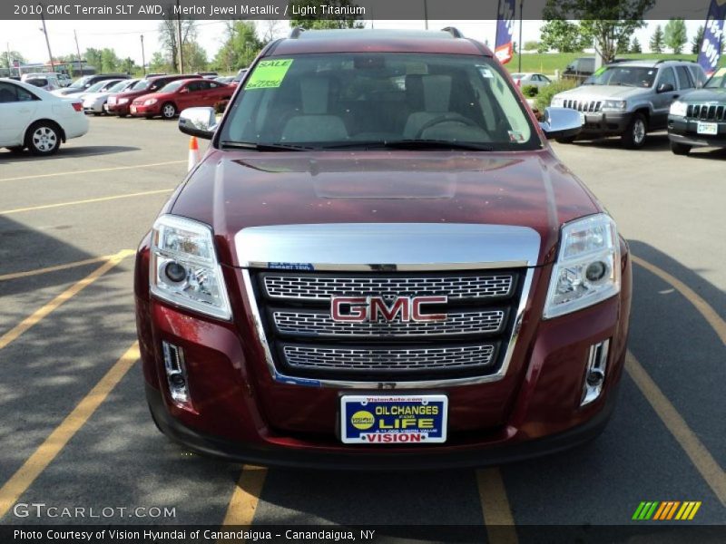 Merlot Jewel Metallic / Light Titanium 2010 GMC Terrain SLT AWD