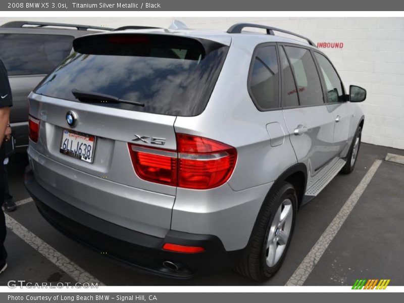 Titanium Silver Metallic / Black 2008 BMW X5 3.0si