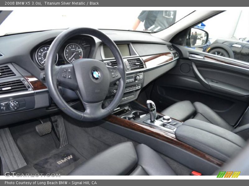 Titanium Silver Metallic / Black 2008 BMW X5 3.0si