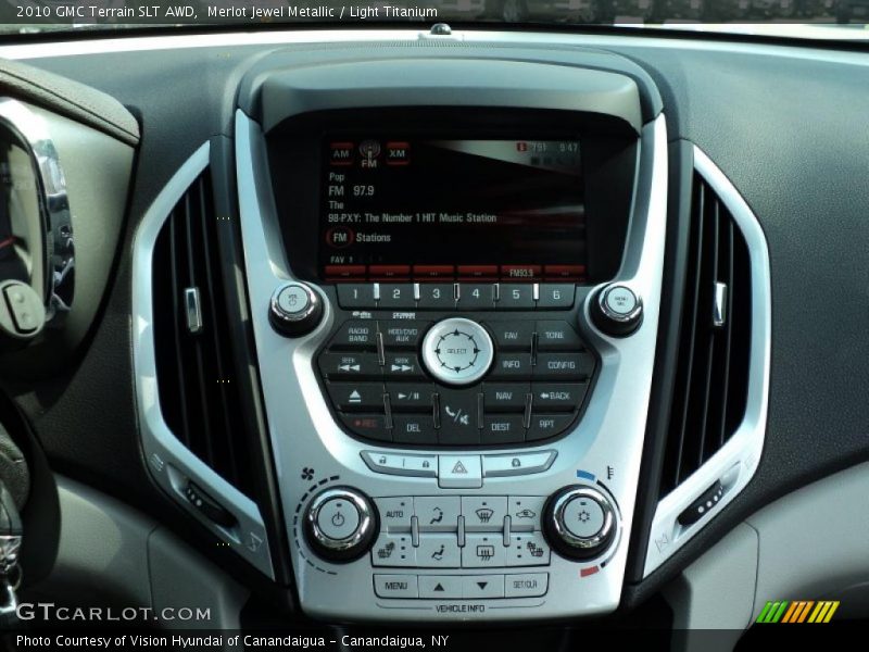 Controls of 2010 Terrain SLT AWD
