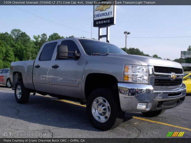 Silver Birch Metallic / Dark Titanium/Light Titanium 2008 Chevrolet Silverado 2500HD LT Z71 Crew Cab 4x4