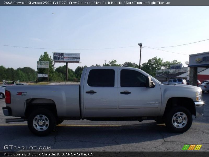 Silver Birch Metallic / Dark Titanium/Light Titanium 2008 Chevrolet Silverado 2500HD LT Z71 Crew Cab 4x4
