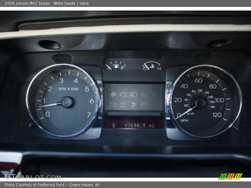 White Suede / Sand 2008 Lincoln MKZ Sedan