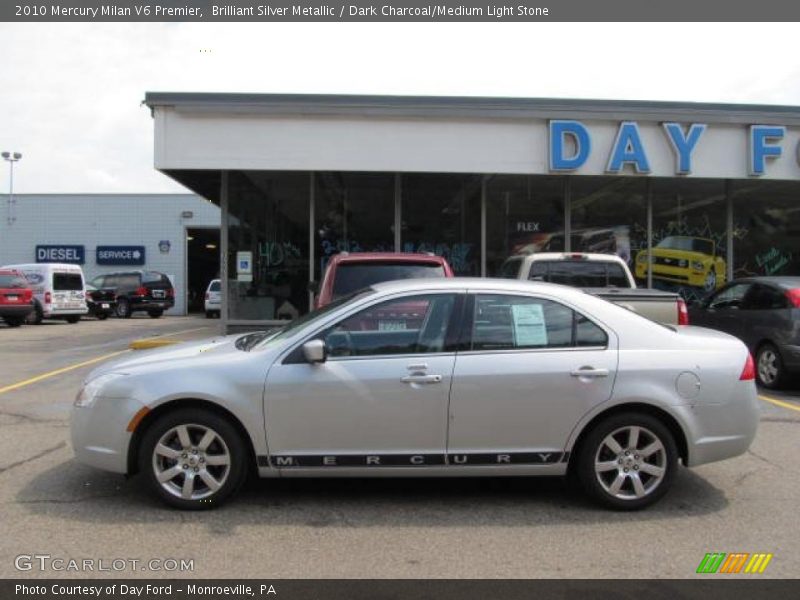 Brilliant Silver Metallic / Dark Charcoal/Medium Light Stone 2010 Mercury Milan V6 Premier