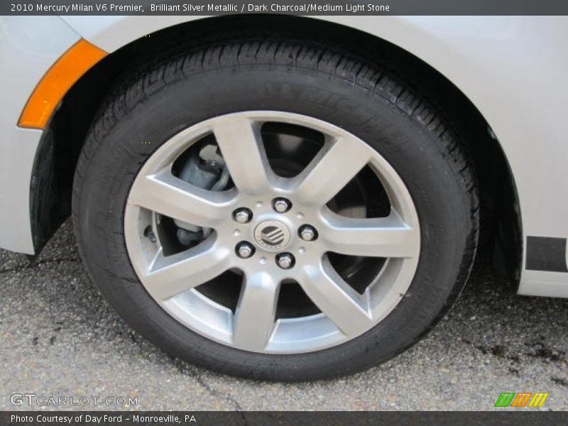 Brilliant Silver Metallic / Dark Charcoal/Medium Light Stone 2010 Mercury Milan V6 Premier