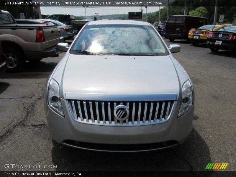 Brilliant Silver Metallic / Dark Charcoal/Medium Light Stone 2010 Mercury Milan V6 Premier