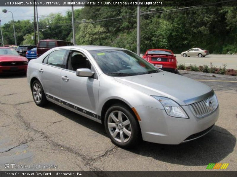Brilliant Silver Metallic / Dark Charcoal/Medium Light Stone 2010 Mercury Milan V6 Premier