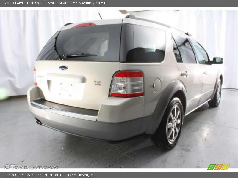 Silver Birch Metallic / Camel 2008 Ford Taurus X SEL AWD