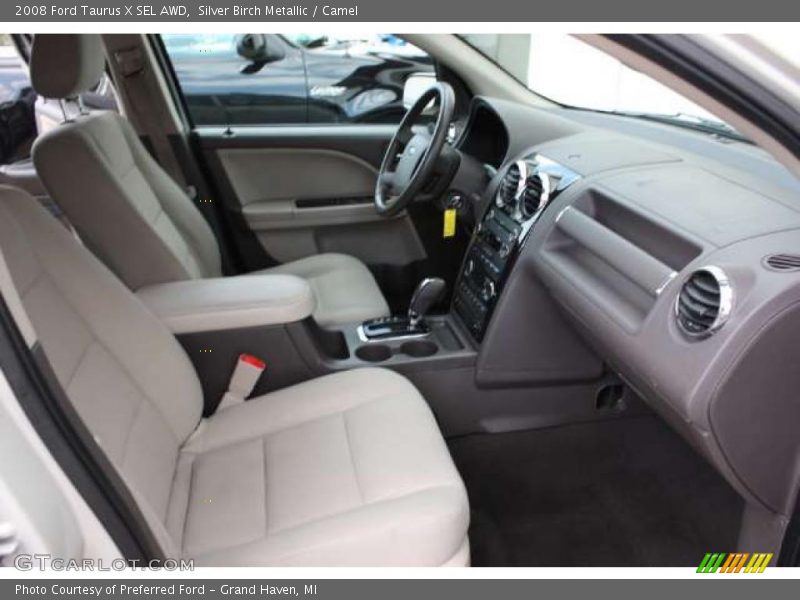 Silver Birch Metallic / Camel 2008 Ford Taurus X SEL AWD