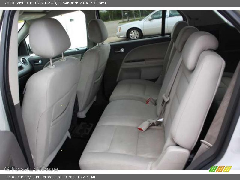 Silver Birch Metallic / Camel 2008 Ford Taurus X SEL AWD