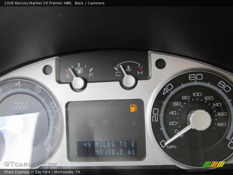 Black / Cashmere 2008 Mercury Mariner V6 Premier 4WD