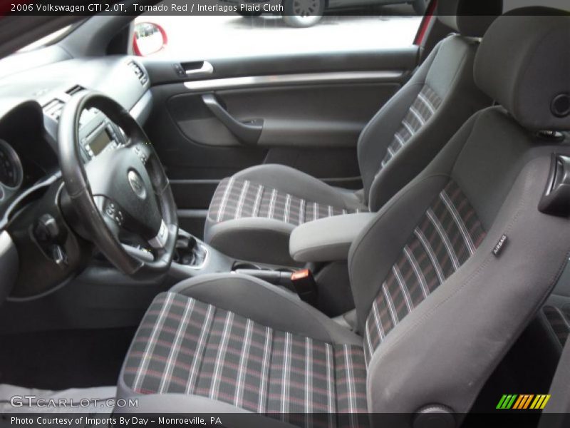 Tornado Red / Interlagos Plaid Cloth 2006 Volkswagen GTI 2.0T