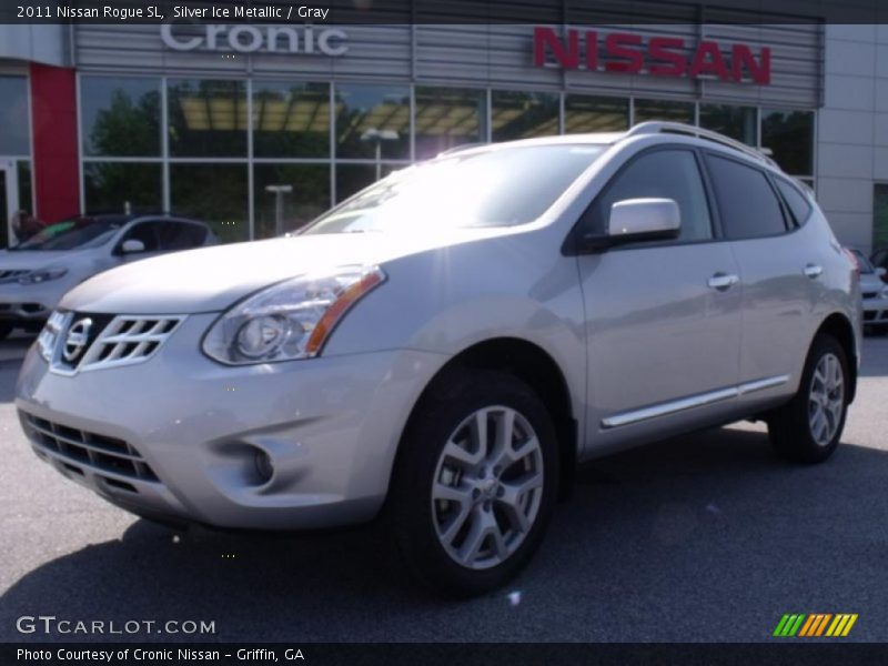 Silver Ice Metallic / Gray 2011 Nissan Rogue SL