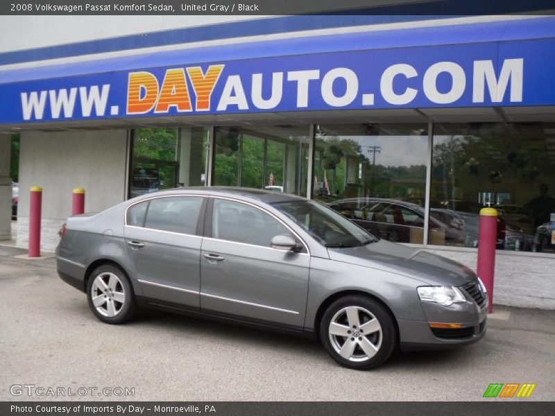 United Gray / Black 2008 Volkswagen Passat Komfort Sedan