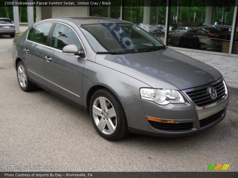 United Gray / Black 2008 Volkswagen Passat Komfort Sedan