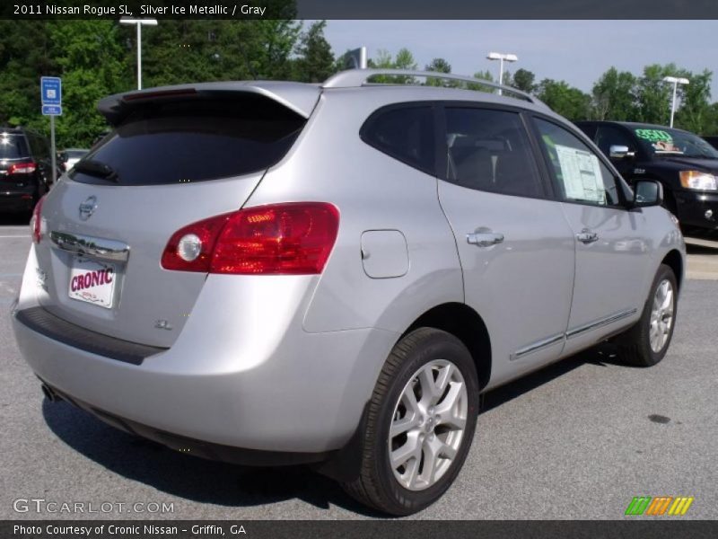 Silver Ice Metallic / Gray 2011 Nissan Rogue SL