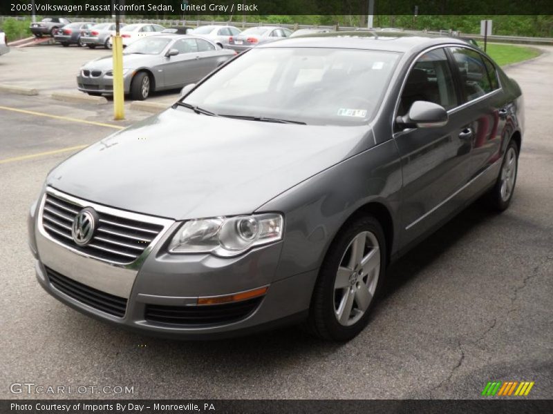 United Gray / Black 2008 Volkswagen Passat Komfort Sedan