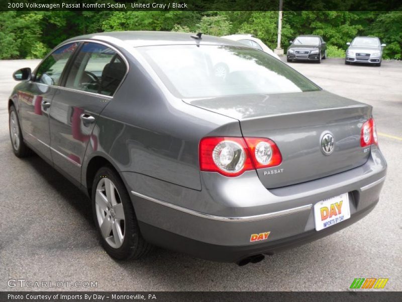 United Gray / Black 2008 Volkswagen Passat Komfort Sedan