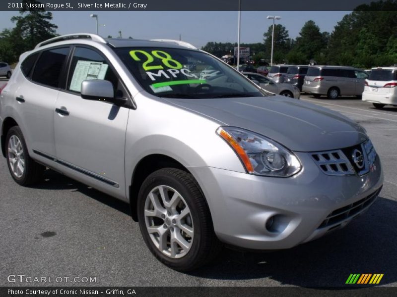 Silver Ice Metallic / Gray 2011 Nissan Rogue SL