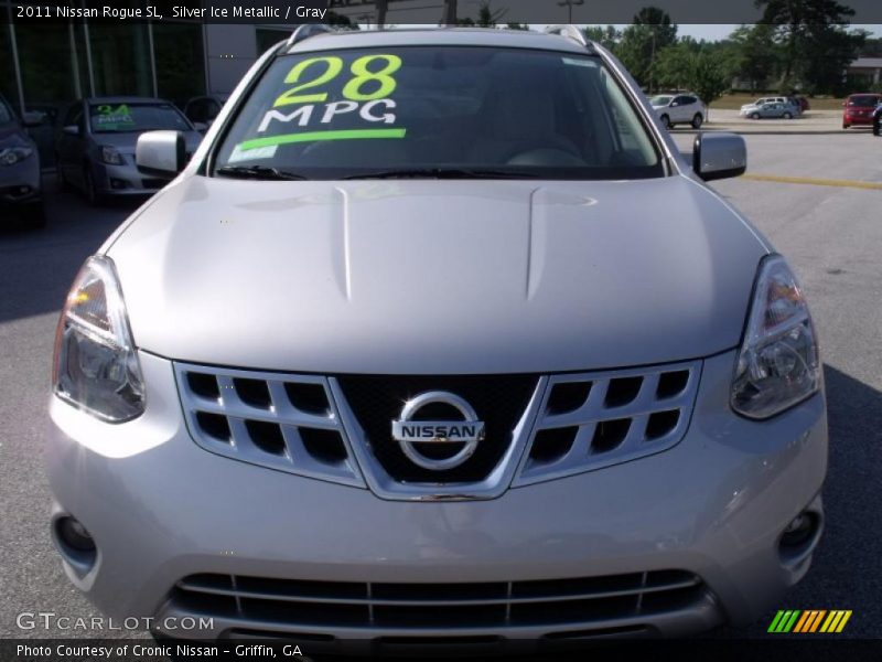 Silver Ice Metallic / Gray 2011 Nissan Rogue SL