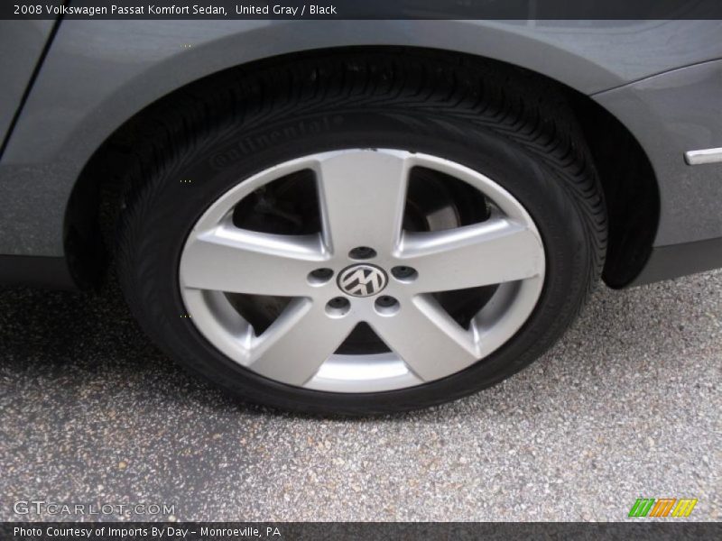 United Gray / Black 2008 Volkswagen Passat Komfort Sedan