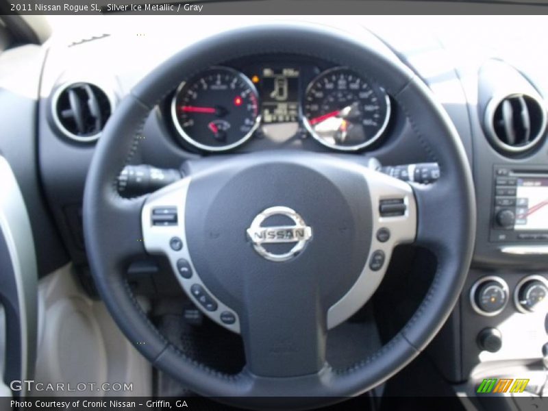 Silver Ice Metallic / Gray 2011 Nissan Rogue SL