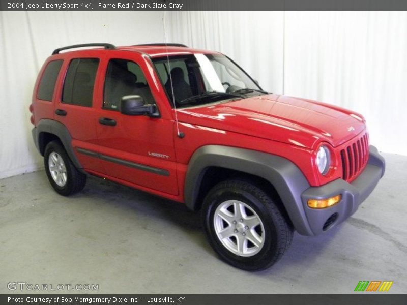 Flame Red / Dark Slate Gray 2004 Jeep Liberty Sport 4x4