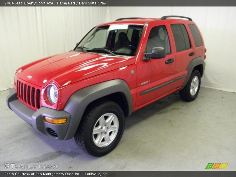 Flame Red / Dark Slate Gray 2004 Jeep Liberty Sport 4x4