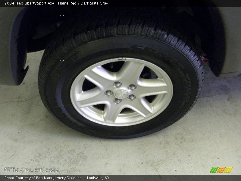 Flame Red / Dark Slate Gray 2004 Jeep Liberty Sport 4x4
